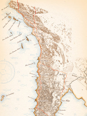 Bight to Baja California Nautical Chart