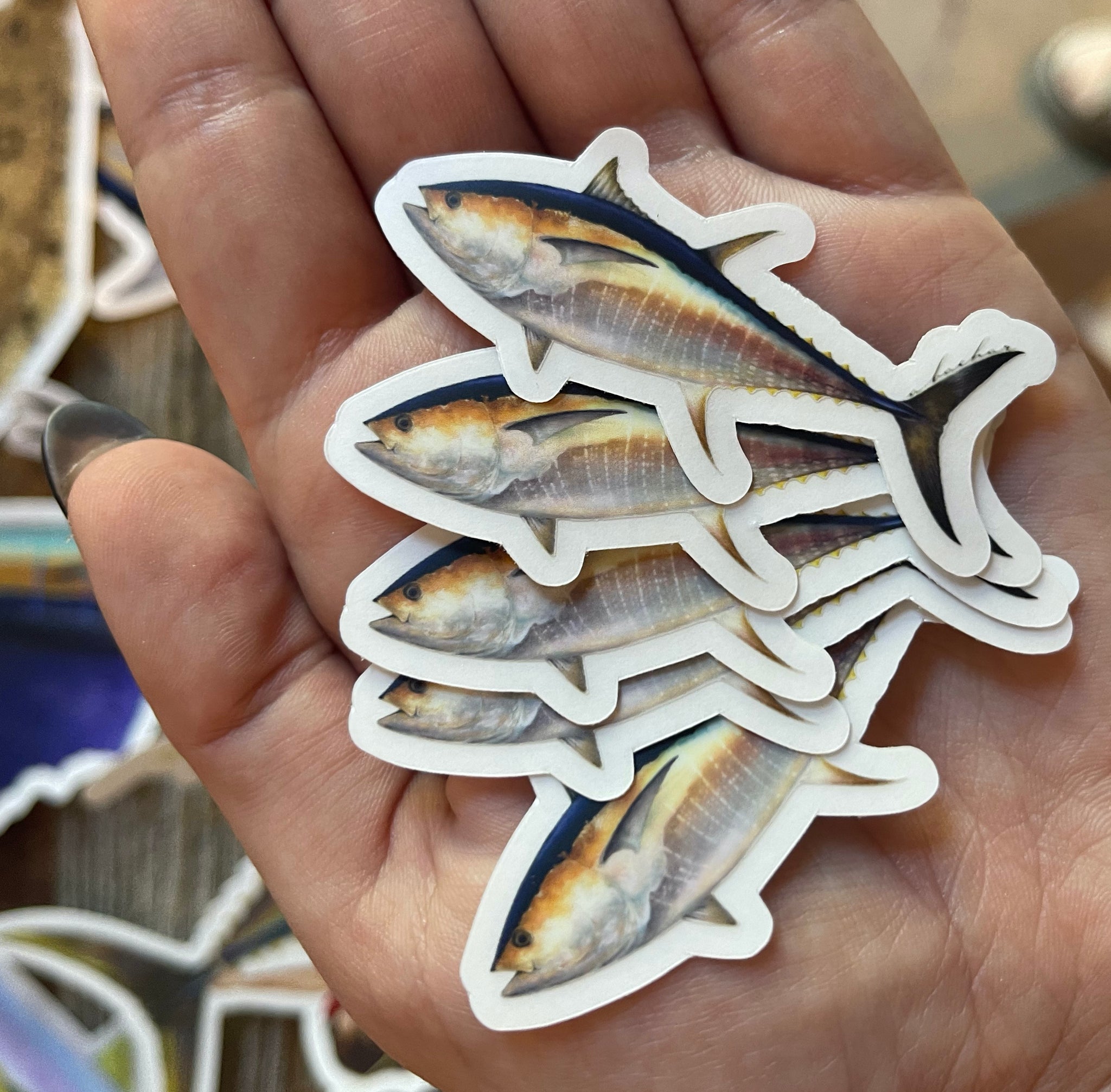 Shop Fish stickers  Mini Bluefish Tuna Stickers & Decals Pack by